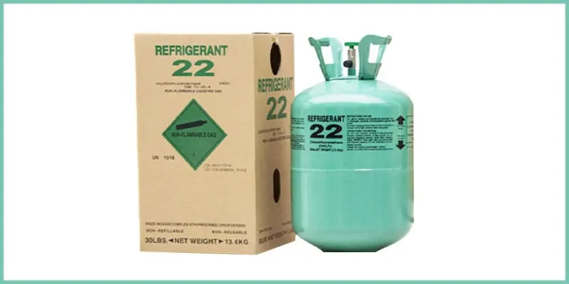 R22 30lb refrigerant cylinder and packaging